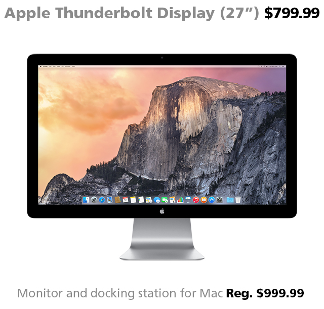 Deal of the Week | Feb. 26, 2016: Apple Thunderbolt Display for