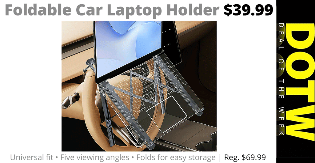 Foldable Car Laptop Holder: reg. $69.99; DOTW sale price $39.99